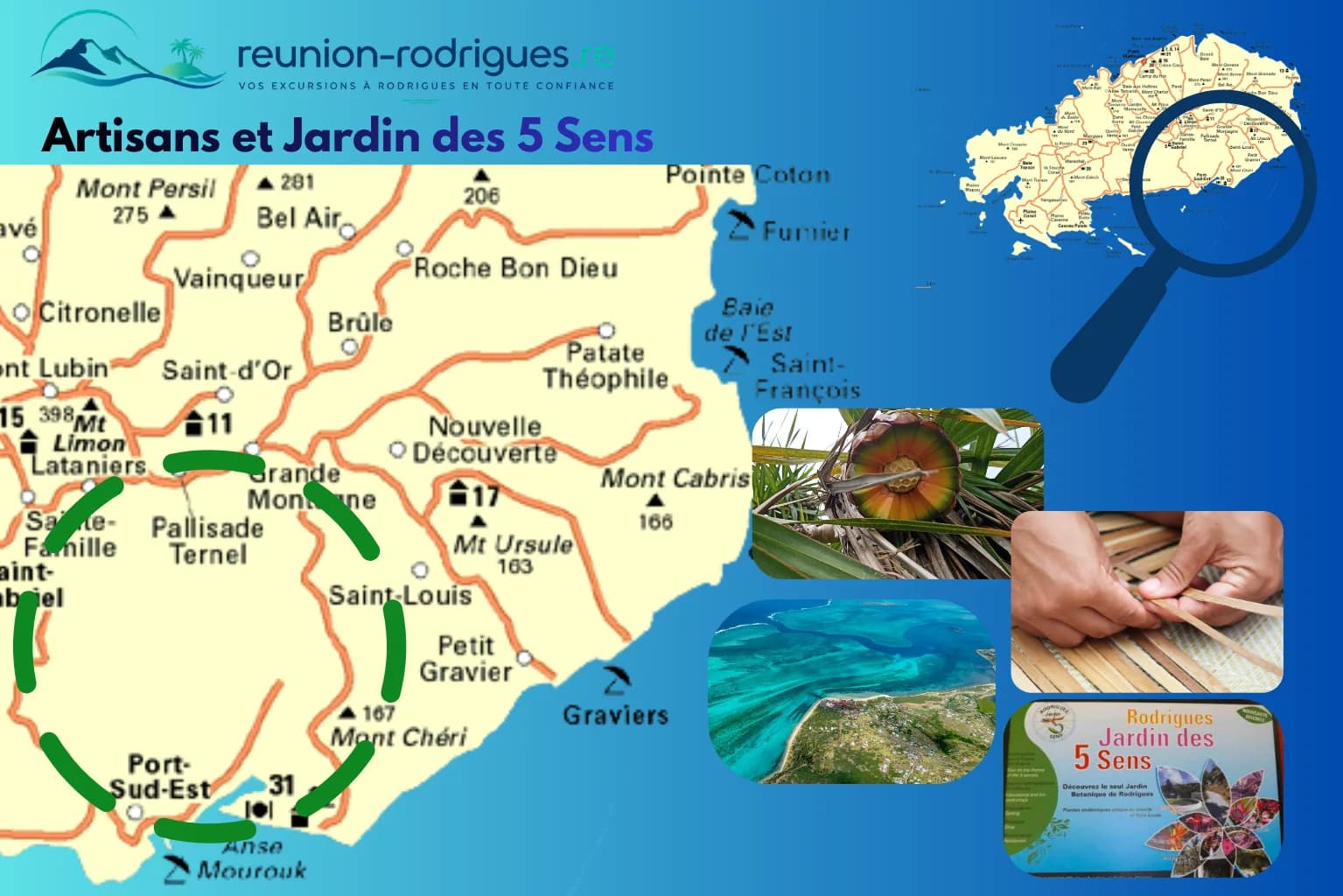 Itinéraire artisans et Jardin des 5 Sens